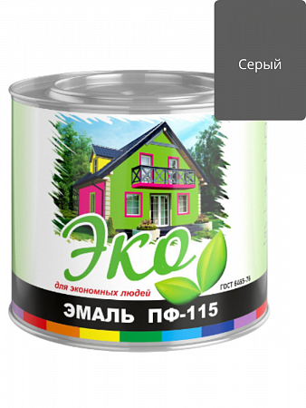 Эмаль ПФ-115 Серая 1,8кг ЭКО на сайте Стройсервис

