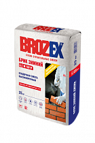 Смесь кладочная Brozex М-150 W Брик Зимний  25кг  на сайте Стройсервис
