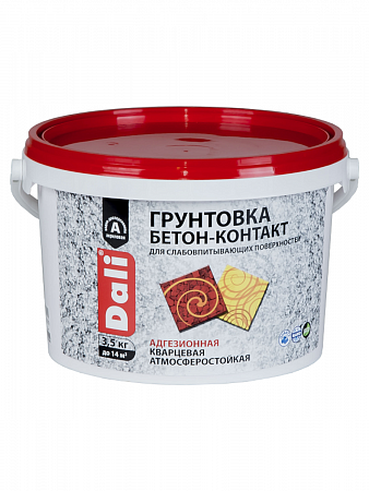 Грунтовка адгезионная бетон-контакт 3,5 кг, Dali  на сайте Стройсервис

