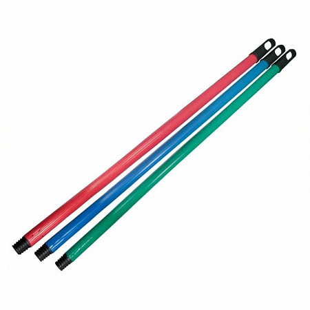 Черенок для щетки подмет., швабры металл. дл.110см, с пл.резьбой "МультиПласт" на сайте Стройсервис
