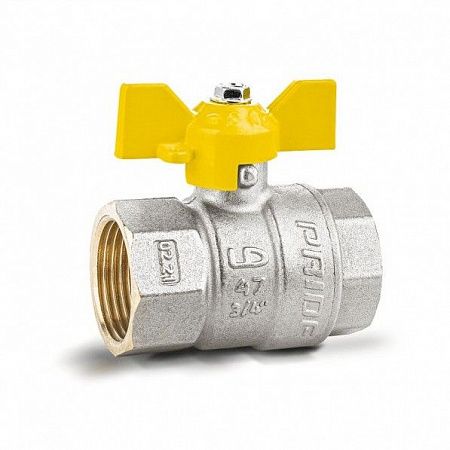 Кран шаровой газовый LD Pride 3/4"-20 ВР-ВР, бабочка на сайте Стройсервис
