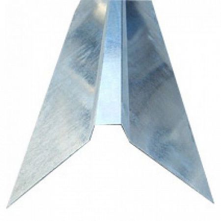 Конек фигурный без подгиба 119мм*2м Zn на сайте Стройсервис
