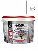 Эмаль акриловая универсальная белая RAL9010 База А, полуматовая 2,2кг DALI  на сайте Стройсервис
