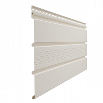 Софит Docke PREMIUM с центральной перфорацией (Пломбир)  на сайте Стройсервис
