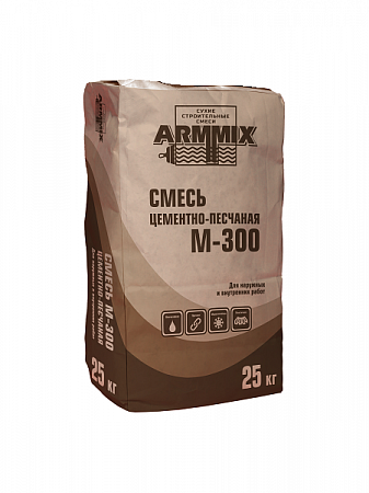 Смесь цементно-песчаная М300 ARMMIX 25кг на сайте Стройсервис
