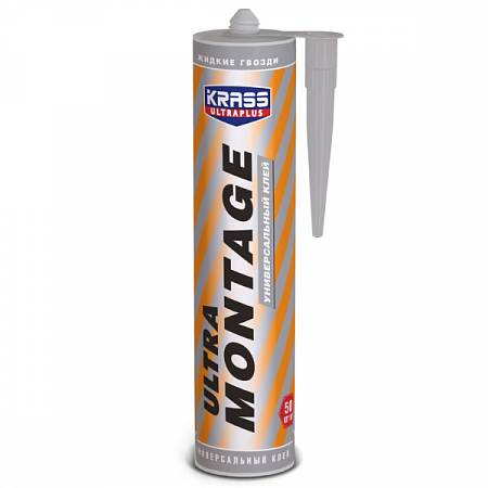 Жидкие гвозди универсальный белый Krass Ultramontage 260мл Красс