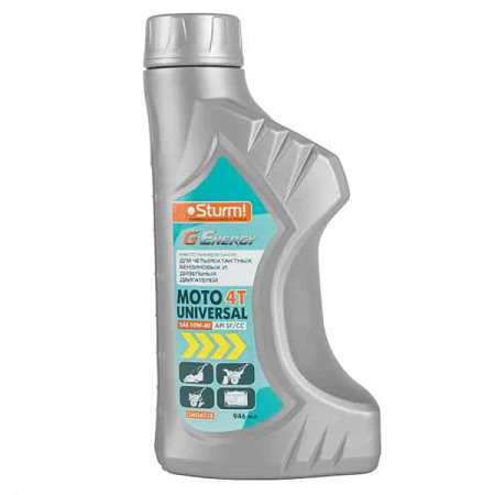 STURM OM0401В G-Energy Масло моторное универсальное всесезонное минеральное для 4Т двигателей (SAE 10W-40, APi SF/cc) 1 литр (12шт/кор) Газпромнефть	 на сайте Стройсервис
