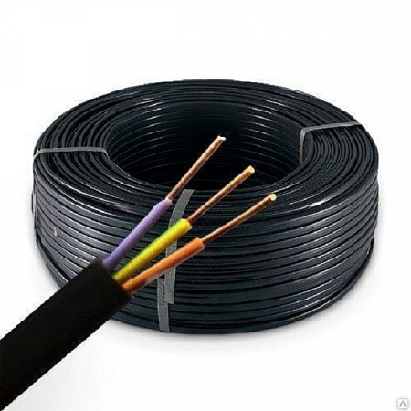 Кабель силовой медный 3*2,5 ВВГ-П нг (А)-LS ГОСТ (50 м.)  на сайте Стройсервис
