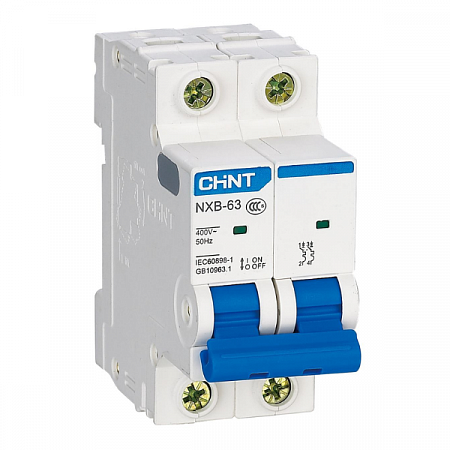 Выключатель автоматический модульный 2п C 20А 4.5кА NXB-63S (R) CHINT 296789 на сайте Стройсервис
