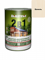 Защитно-декоративное покрытие для древесины Акватекс 2в1 ваниль 0,8л на сайте Стройсервис

