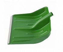 Лопата Снег пластмас. 400*420мм с планкой б/черенка ЗЕЛЕНАЯ на сайте Стройсервис
