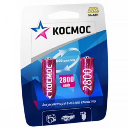 Аккумулятор R6 NI-MN 2800мА.ч BP-2 (блист.2шт) KOCR6NIMH2800MAH2BL Космос на сайте Стройсервис
