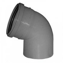 Отвод канализ. серый Ду110мм 67° РР-Н Flextron на сайте Стройсервис
