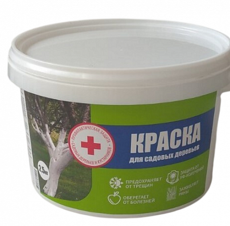 Краска ВД для садовых деревьев 1,5кг *6/ Товар выведен из ассортимента на сайте Стройсервис

