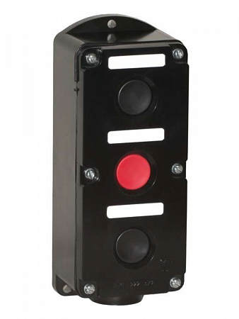 Пост кнопочный ПКЕ-222/3 "Пуск-Стоп" 2 черн. 1 красн. Электродеталь ПКЕ-222/3.2Ч.1К на сайте Стройсервис
