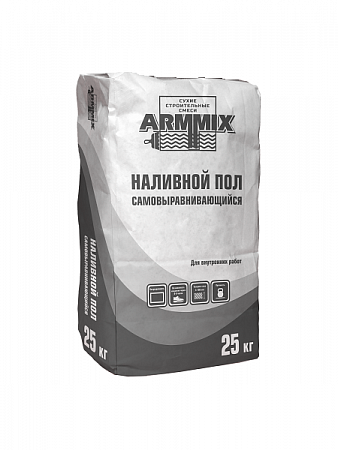 Пол наливной самовыравнивающийся ARMMIX (5-100мм) 25кг на сайте Стройсервис
