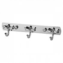 Вешалка д/ванной с 3-мя крючками Рыжий кот Стрекозы нерж. SSA-025-3 на сайте Стройсервис
