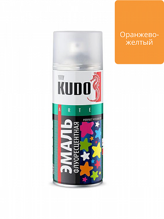 Эмаль флуоресцентная оранжево-желтая 520 мл. KUDO-1205 на сайте Стройсервис
