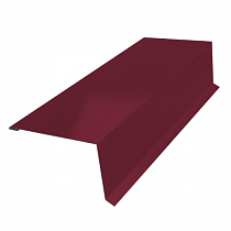 Планка ветровая/торцевая 120мм*100мм*2м  RAL 3005 Красное вино на сайте Стройсервис
