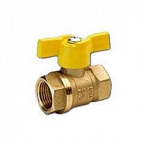 Кран шаровой газовый 11б27п Ду15 ВР/ВР Бабочка, латунь на сайте Стройсервис
