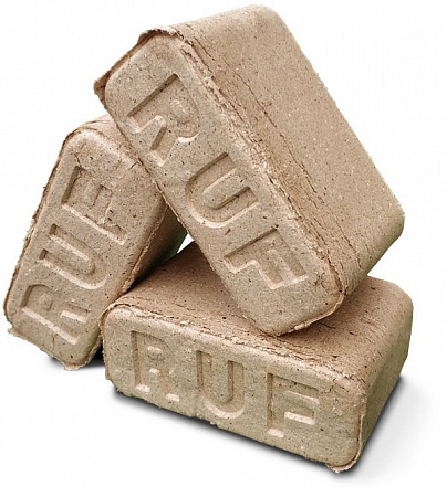 Топливные брикеты RUF в форме кирпичика  1уп/12 брикетов  на сайте Стройсервис
