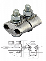 Зажим плашечный ПА-2-2А МЗВА 00000000294 на сайте Стройсервис
