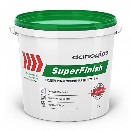 Шпаклевка готовая Danogips SuperFinish, 28кг на сайте Стройсервис
