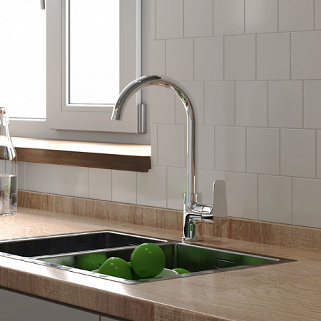 Смеситель для кухни GROSS AQUA Evo (хром) 3243297С-В02