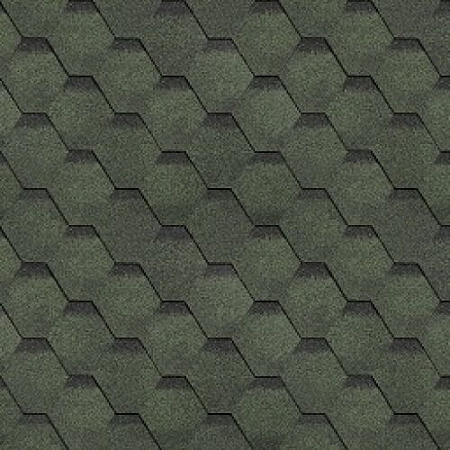 Гибкая Черепица SHINGLAS  Оптима Соната (зеленый) 1уп=3м²  на сайте Стройсервис
