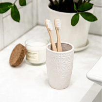 Стакан д/зубных щеток ВаннДерВайт, керамика ,цвет белый 60716 Master House на сайте Стройсервис
