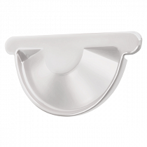 Заглушка торцевая универсальная Optima 125мм RAL 9003 белый на сайте Стройсервис
