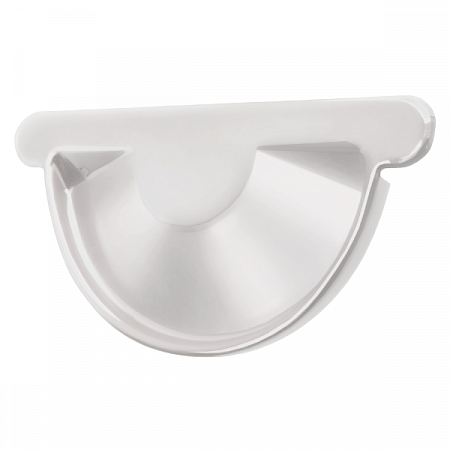 Заглушка торцевая универсальная Optima 125мм RAL 9003 белый на сайте Стройсервис
