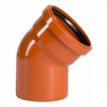 Отвод канализационный НАРУЖНЫЙ PP-H D160 *30° Flextron 1/6 на сайте Стройсервис
