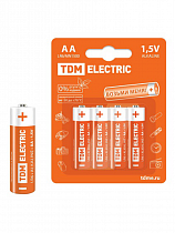 Элементы питания алкалиновый LR6 AA Alkaline 1,5V BP-4 SQ1702-0003 TDM на сайте Стройсервис
