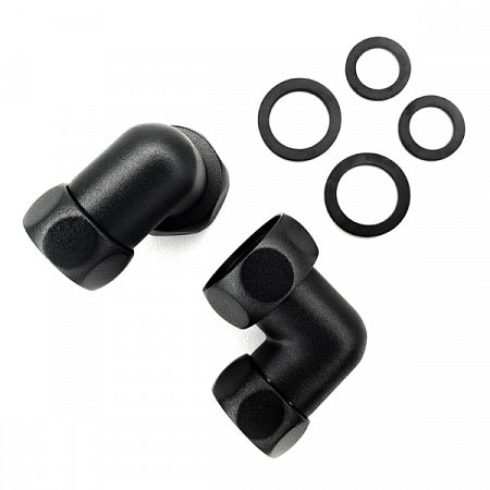 Соединение углов. г/г 1"х3/4" (Черный муар) INDIGO пара на сайте Стройсервис
