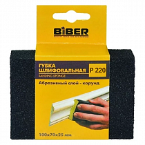 Губка шлифовальная 4-сторонняя Р220 70675 Biber на сайте Стройсервис
