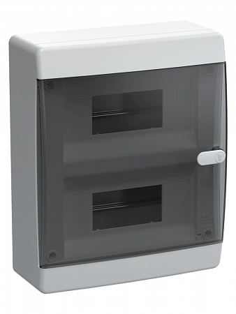 Бокс настенного монтажа 18 модулей ЩРН-П-18 IP41 UNION Compact черная прозрачная двер на сайте Стройсервис
