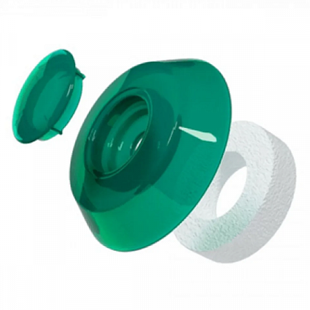 Термошайба ЗЕЛЁНАЯ   поликарбонат   ножка -0мм 1уп=25шт на сайте Стройсервис
