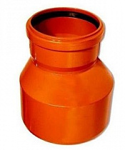 Переход эксцентр. канализ. наруж. PP-H D110*50 Flextron на сайте Стройсервис
