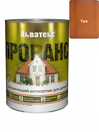 Антисептик лессирующий для дерева Акватекс ПРОВАНС тик 0,75л на сайте Стройсервис
