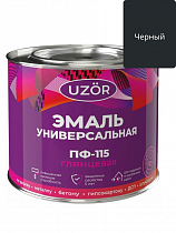 Эмаль ПФ-115 Черная 1,8кг Узор на сайте Стройсервис
