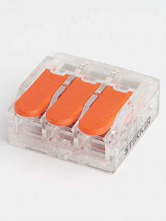 STEKKER клемма СМК с рычагом компакт. LD221-613, 3х6мм2 41A (уп.50шт, цена за шт) 39864 на сайте Стройсервис
