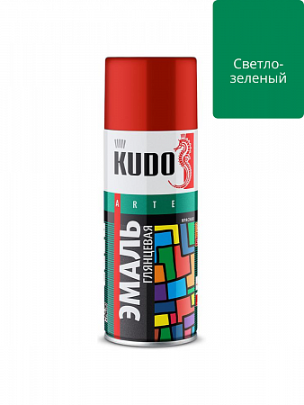 Эмаль алкидная универсальная светло-зелёная 520мл KU-1006 KUDO на сайте Стройсервис
