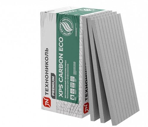 Плиты пенополистирольные экструзионные XPS ТЕХНОНИКОЛЬ CARBON ECO FAS/2, S/1 1180х580х50-L (РФ,фрезер., с микроканавками) 580982 на сайте Стройсервис
