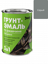 Грунт-эмаль по ржавчине 3в1 Узор глянцевая серая фас 0.8кг на сайте Стройсервис
