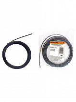 Нейлоновая кабельная протяжка НКП диаметр 4мм длина 5м с наконечниками (черная) TDM на сайте Стройсервис
