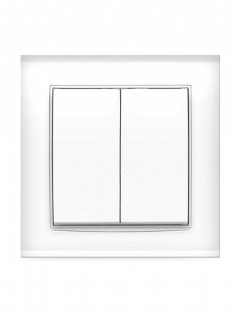 Выключатель 2-кл.СП Бриллиант 10А IP20 белый 7947403 UNIVersal  на сайте Стройсервис
