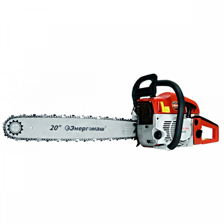 Энергомаш Бензопила БП-52 (2,6кВт/3,5л.с, двигатель 52см3, шина 20"/500мм, цепь 0,325"/1,5мм/76зв., антивибрация; свеча L7RTC, лёгкий старт) (2шт/уп) на сайте Стройсервис
