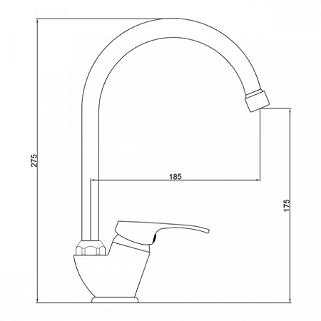 Смеситель для кухни GROSS AQUA Base 3205258C-B01