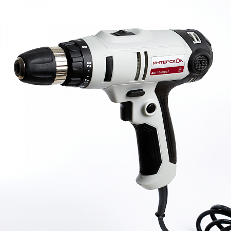 ИНТЕРСКОЛ Шуруповерт ДШ-10/320Э2 сетевой (0-450-1800об/мин, 35Нм, БЗП 10мм, 1,5кг) на сайте Стройсервис
